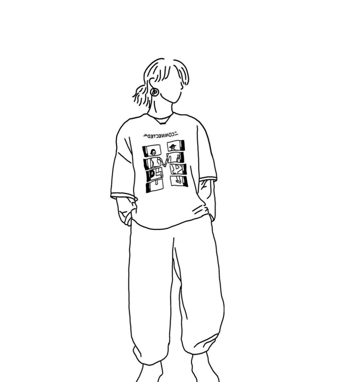お洒落な線画イラスト作成します 世界で一枚のオリジナルイラスト イメージ5