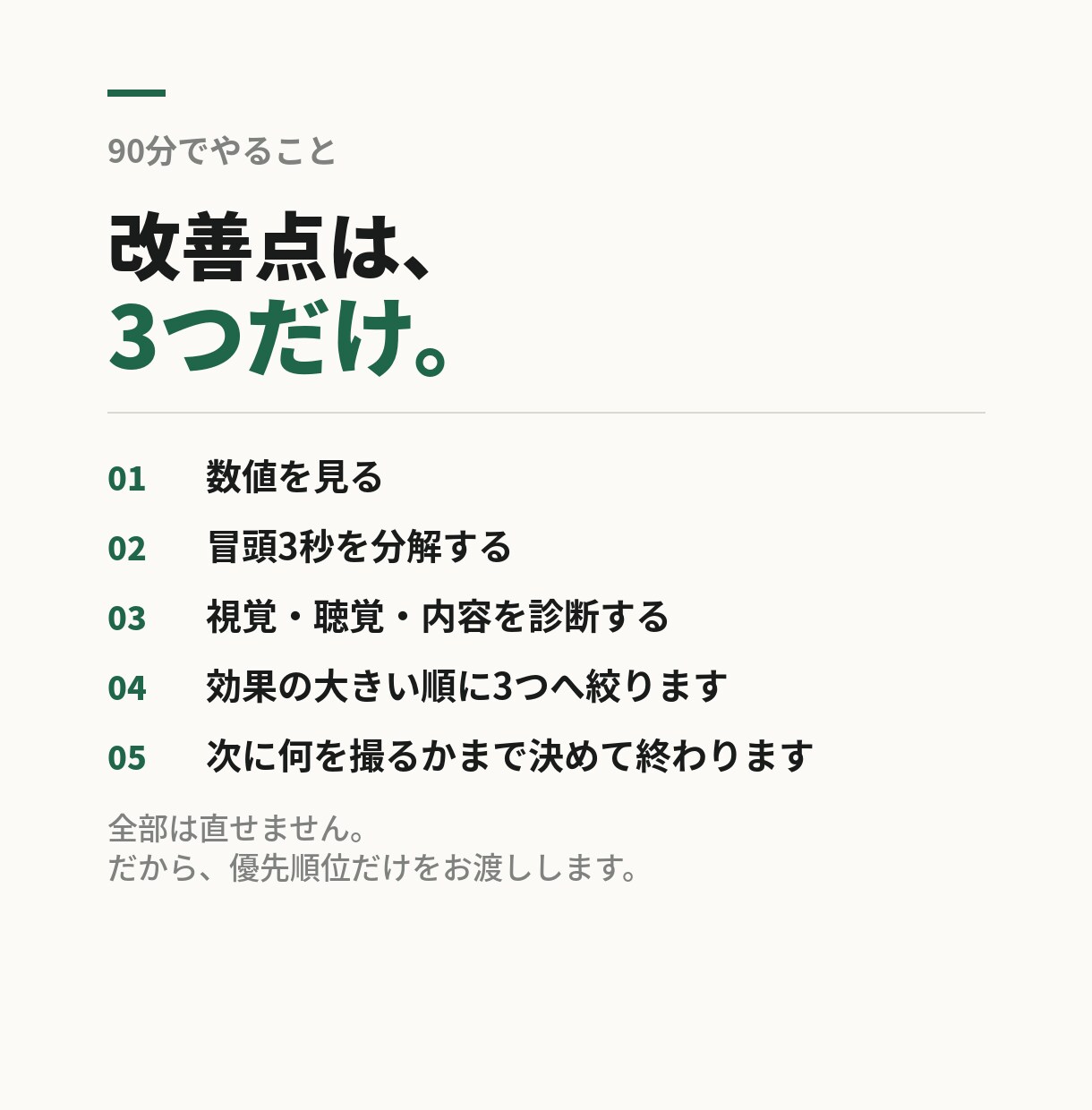 伸びない理由を数字で診断します 累計1700万再生の視点で原因を特定 イメージ4