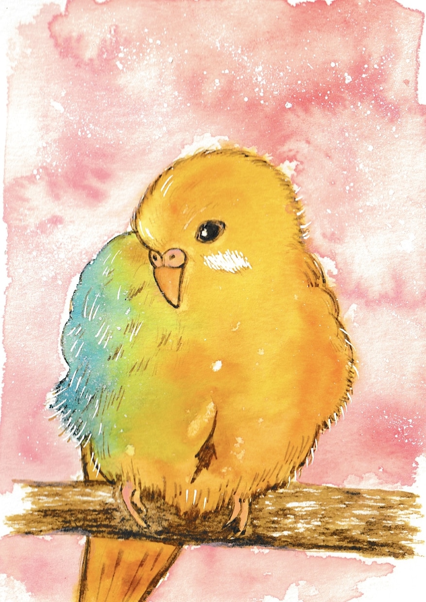 原画◎透明水彩でうちの子・ペットをお描きいたします 手描きの水彩原画をご自宅用やプレゼントに イメージ1