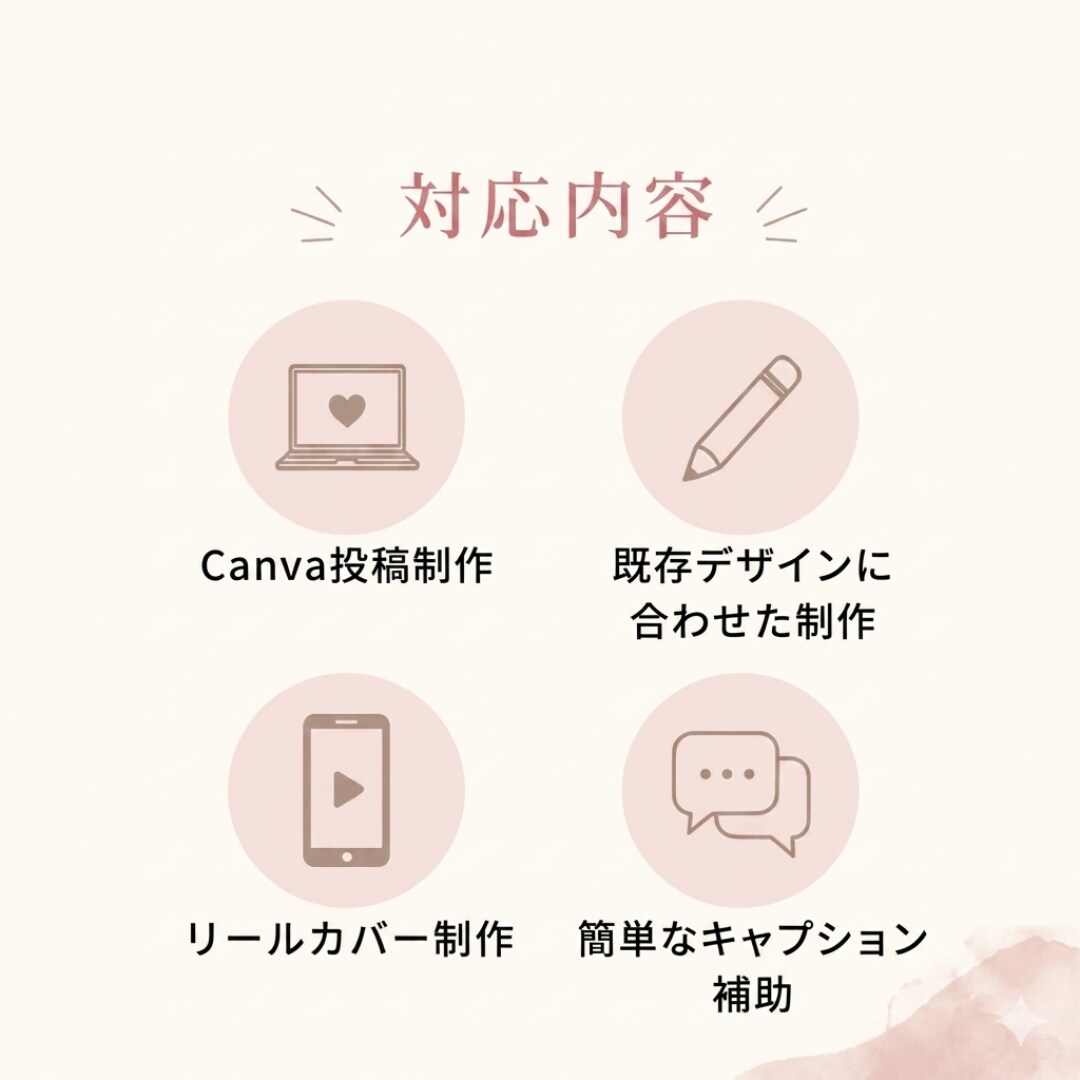 女性向けInstagram投稿を制作します 既存アカウントの世界観に合わせて制作 イメージ3