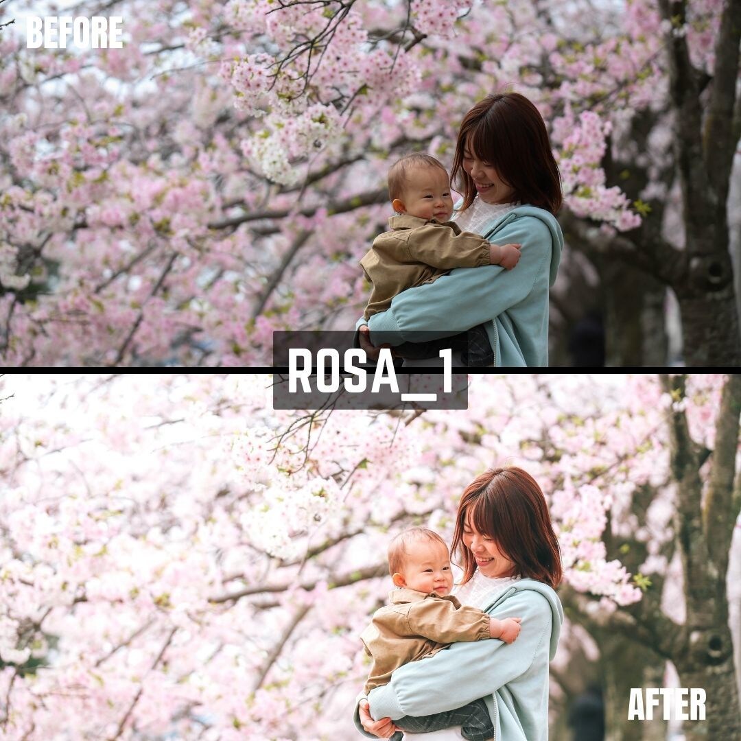 ROSA｜Lightroomプリセット販売します スマホで撮影した写真、ワンタッチで大変身！ イメージ3