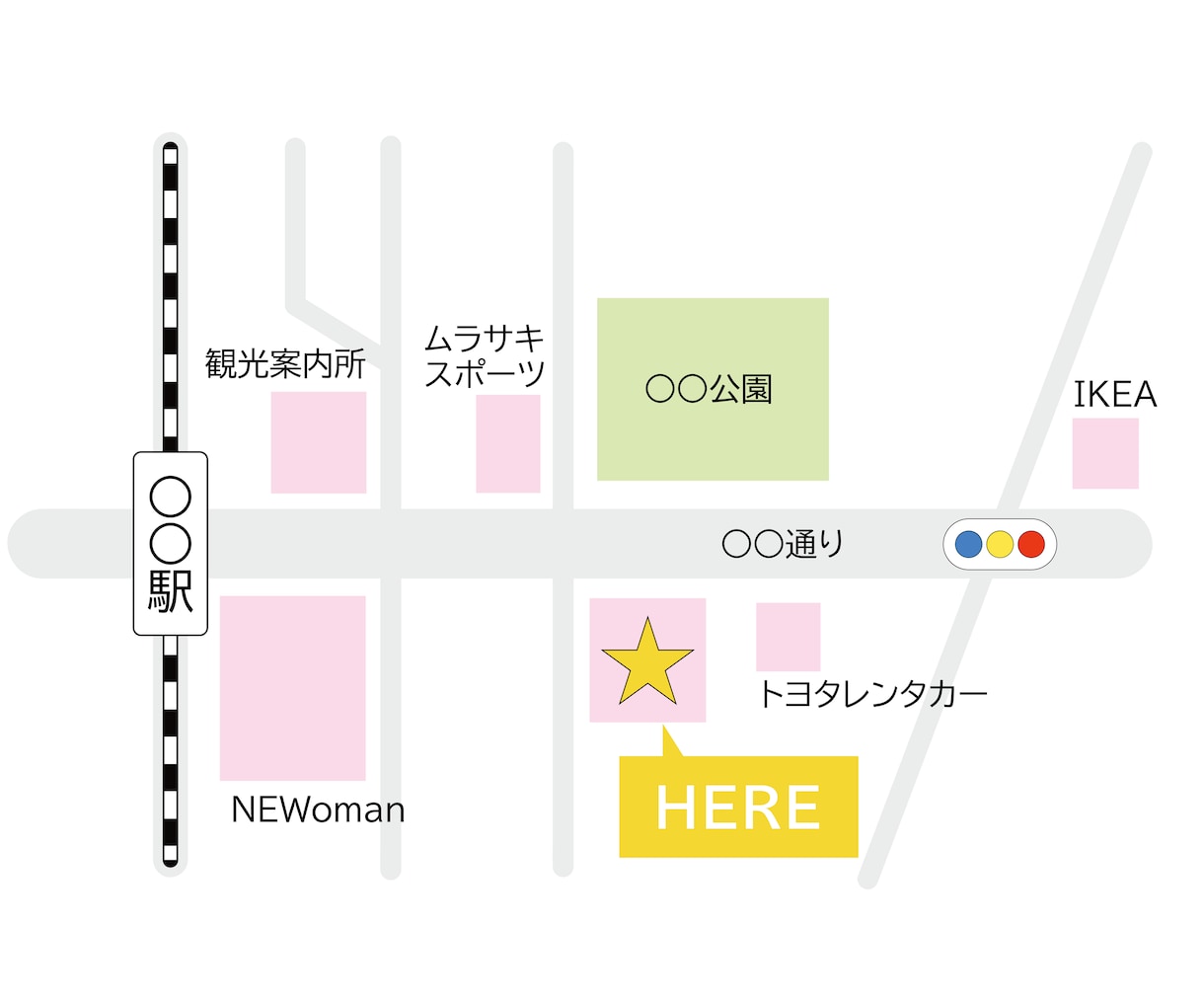 似合わせ簡易地図を製作いたします ショップカードやチラシへの掲載用にご使用いただけます⁂ イメージ3