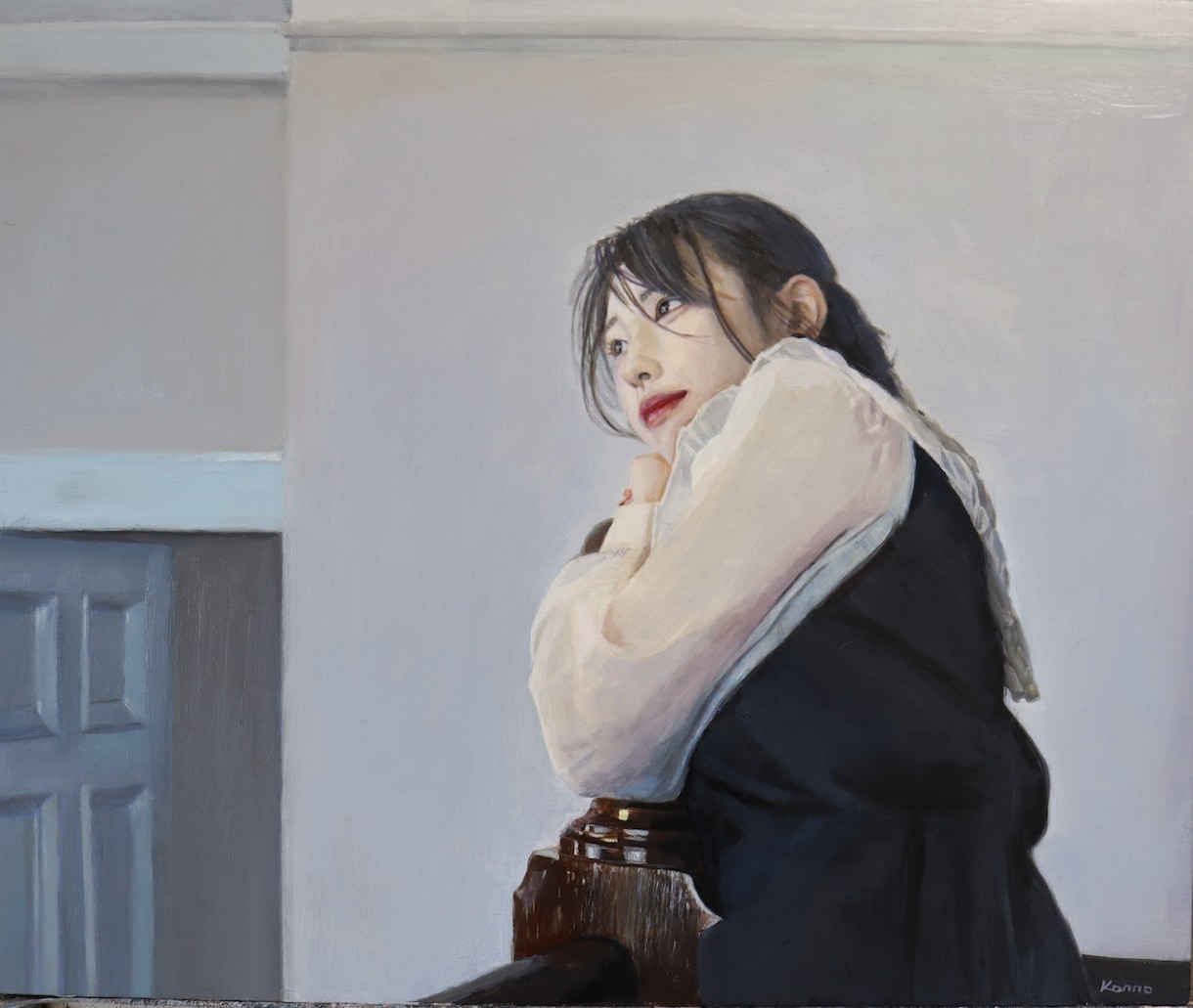 ペット　人物　本物の油絵をオーダーで制作します ご自宅用また各種プレゼント用に油絵を制作致します。 イメージ1
