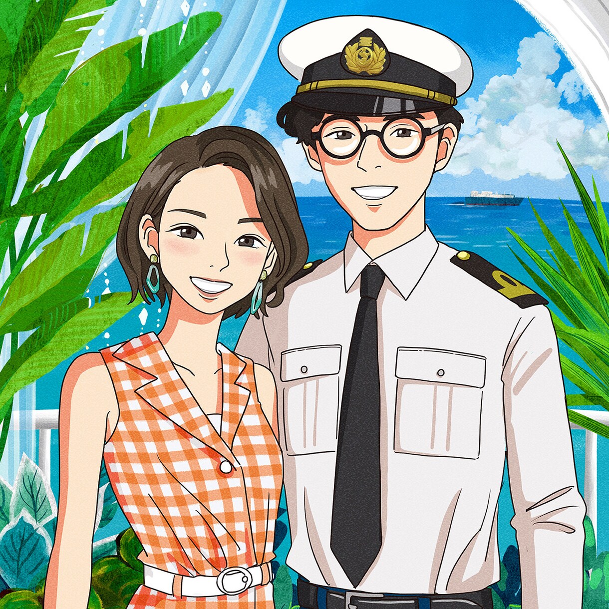 アニメのキャラ風◎魅力的な似顔絵を描きます SNSのアイコンやプレゼント・ウェルカムボードに◎ イメージ3