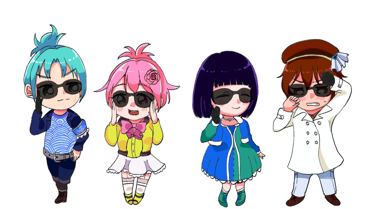 SDイラスト可愛くお安く承ります ラフの修正回数無制限で満足の頂ける作品を提供致します イメージ3