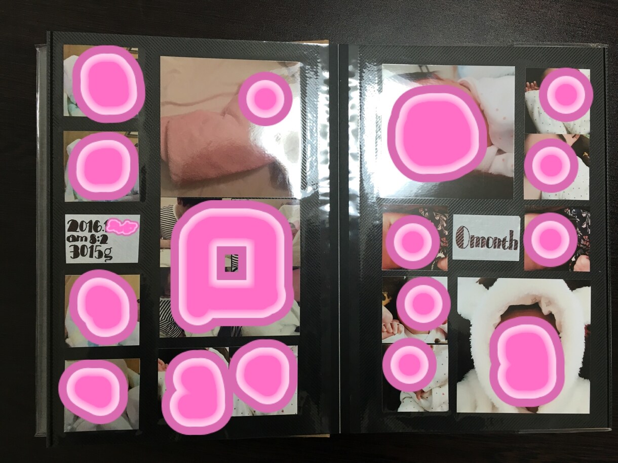 ましかく写真で手作りアルバム作成代行します 色々な思い出を可愛く残しませんか？ イメージ2