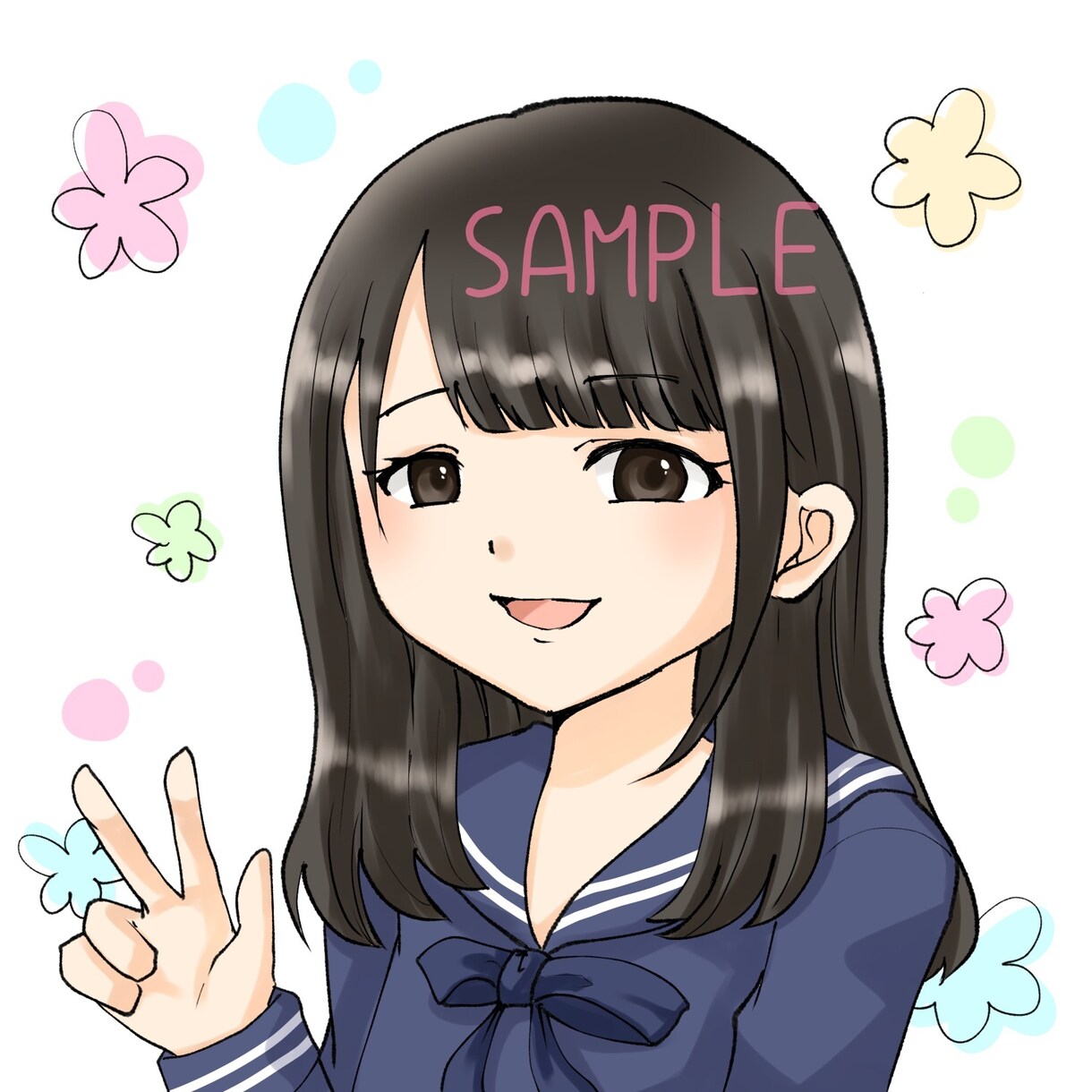 オリジナル。自分だけの、キャラ風似顔絵お描きします SNSアイコン、ブログ、ビジネス、似顔絵のプレゼント。即日可 イメージ5