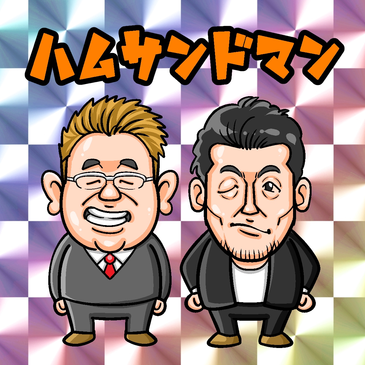 ハイクオリティなビックリマン風の似顔絵を描きます 似顔絵のプロが手描きします！SNSアイコンや贈り物、記念に！ イメージ1