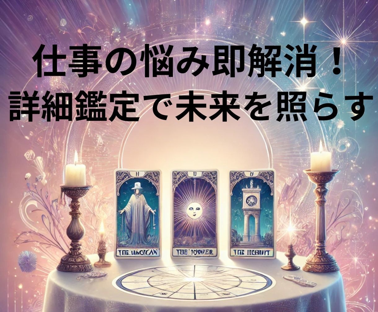 仕事の悩み即解消！詳細鑑定で未来を照らします 未来を切り開くために「今すぐできること」をお伝えします。 イメージ1