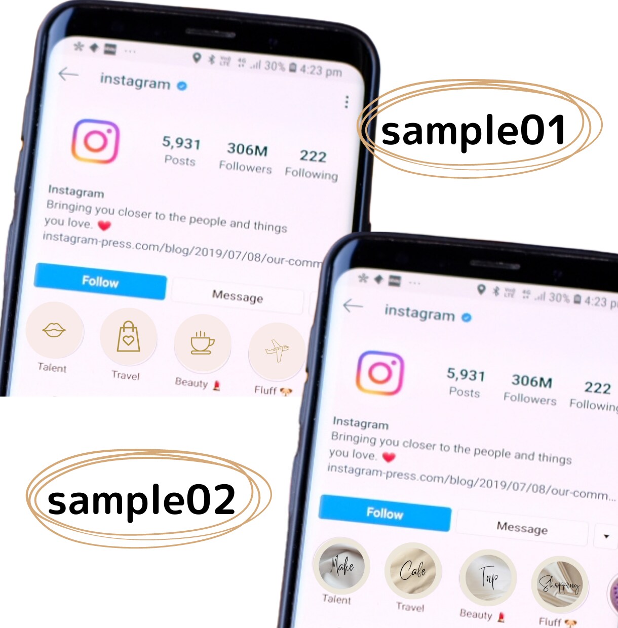Instagramハイライトアイコン作ります フォロー率UP！オシャレなアイコンでブランディング！ イメージ2