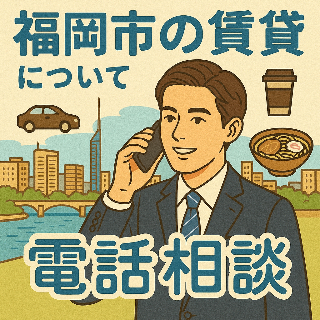 福岡市賃貸のご相談にのります 【お部屋探し前の不安解消】業界歴8年のプロが中立な目線で助言 イメージ1