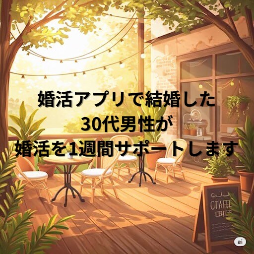 マッチングアプリの婚活を1週間サポートします プロフィール・メッセージも添削OK！ イメージ1