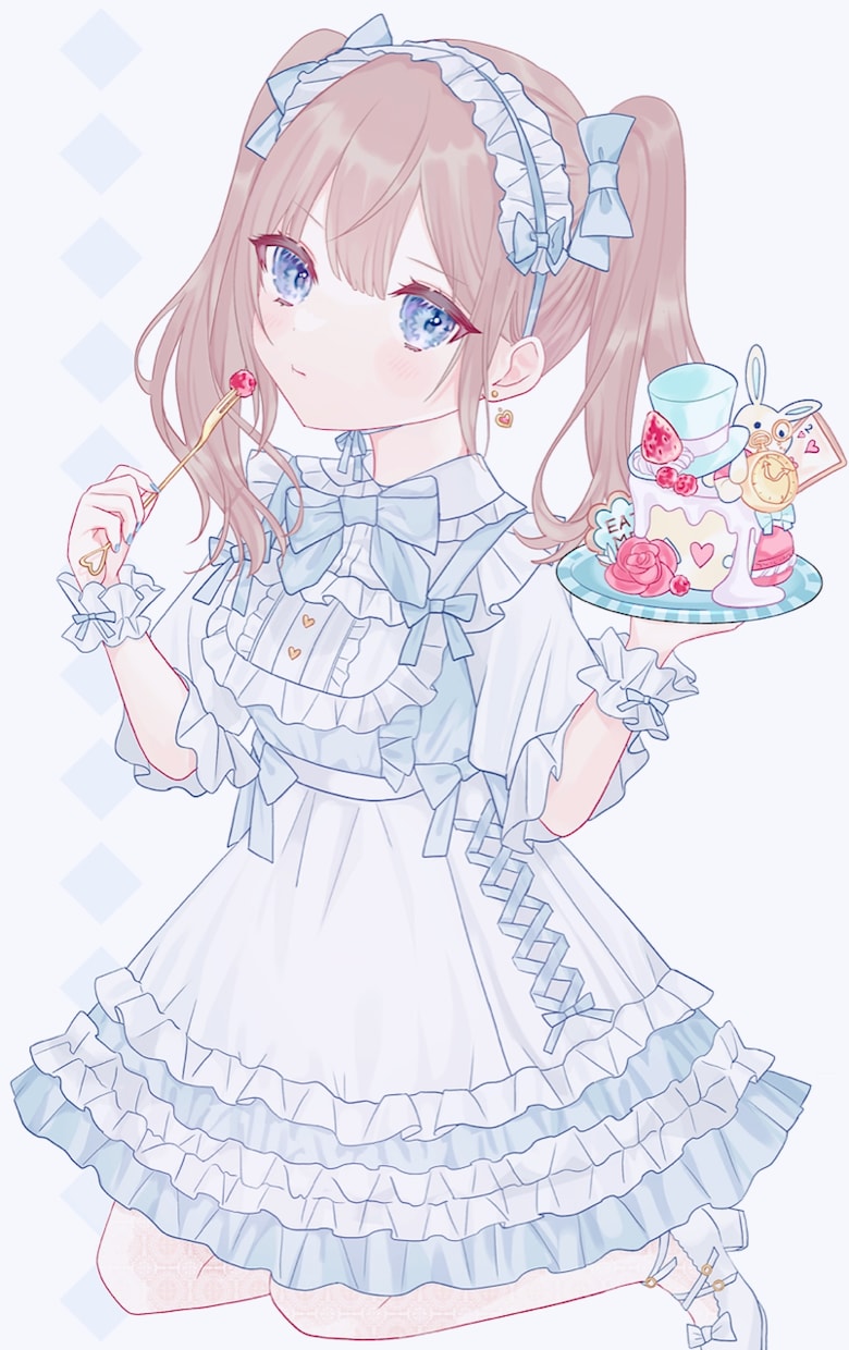 目がキラキラした女の子のイラストを描きます サムネイルやアイコンにお使いください イメージ2