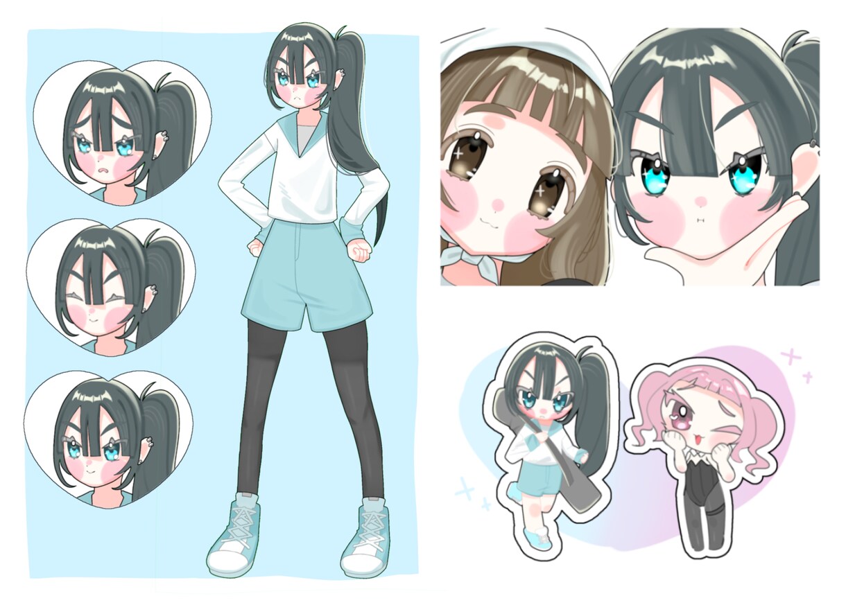 安く早くポップなイラスト描きます 商用利用OK！納得のいくイラストに仕上げます！ イメージ1