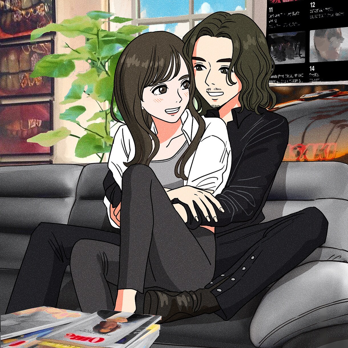 アニメのキャラ風◎魅力的な似顔絵を描きます SNSのアイコンやプレゼント・ウェルカムボードに◎ イメージ5