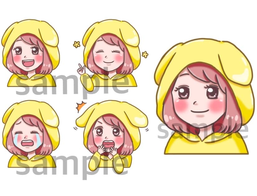 SNSなど吹き出しにピッタリ！表情アイコン描きます ブログの吹き出しやインスタの挿絵などに使える表情アイコン‎✿ イメージ3