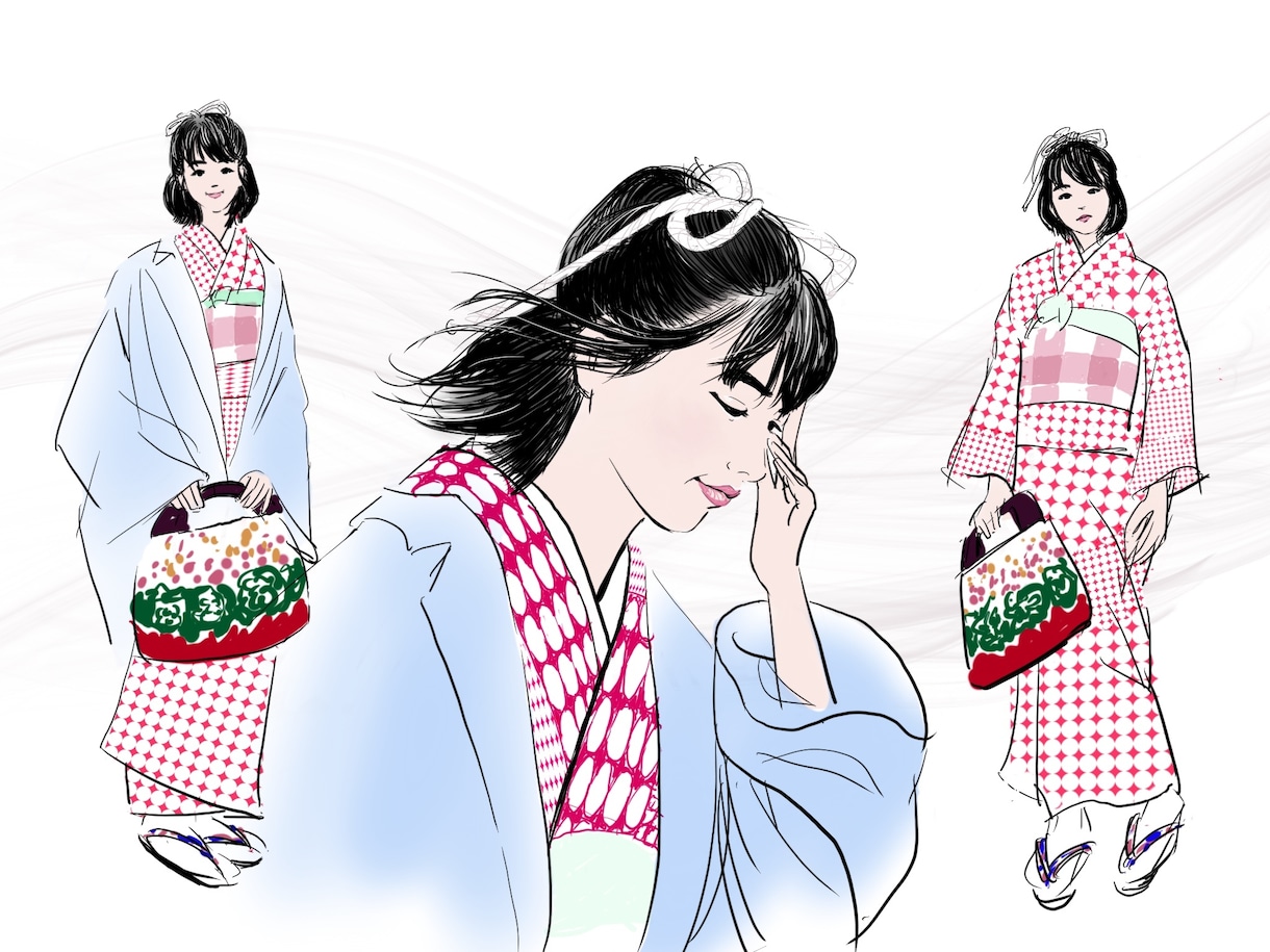 シンプルで温かみのある似顔絵やイラスト描きます 暖かみのある線画にシンプルな着色が特徴的です。 イメージ7