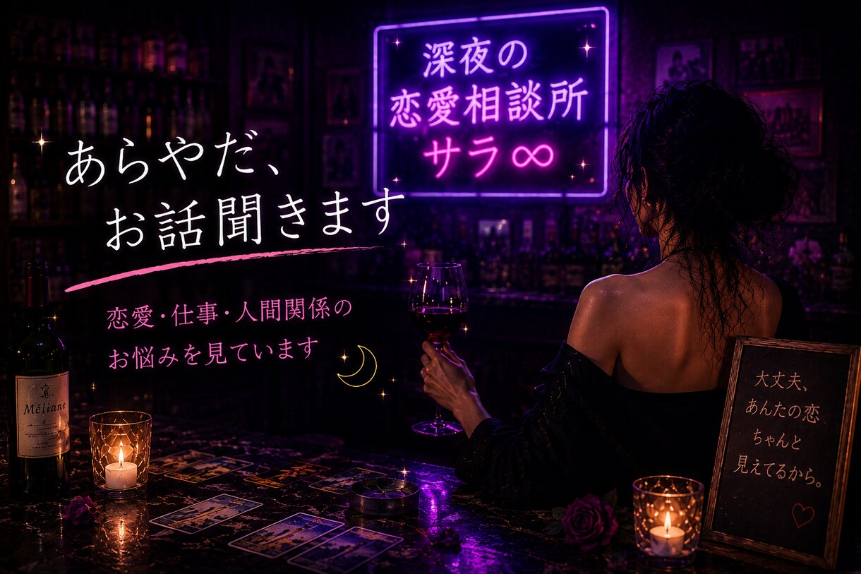 あらやだ、お話聞きます 恋愛・仕事・人間関係のお悩みを見ています イメージ2