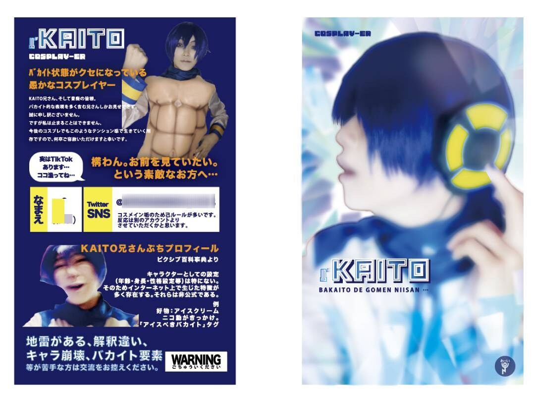 コスプレイヤーさん向け！名刺デザイン制作いたします 片面カラー料金！両面カラーオプション有！ちょぴっと公式風可！ イメージ1