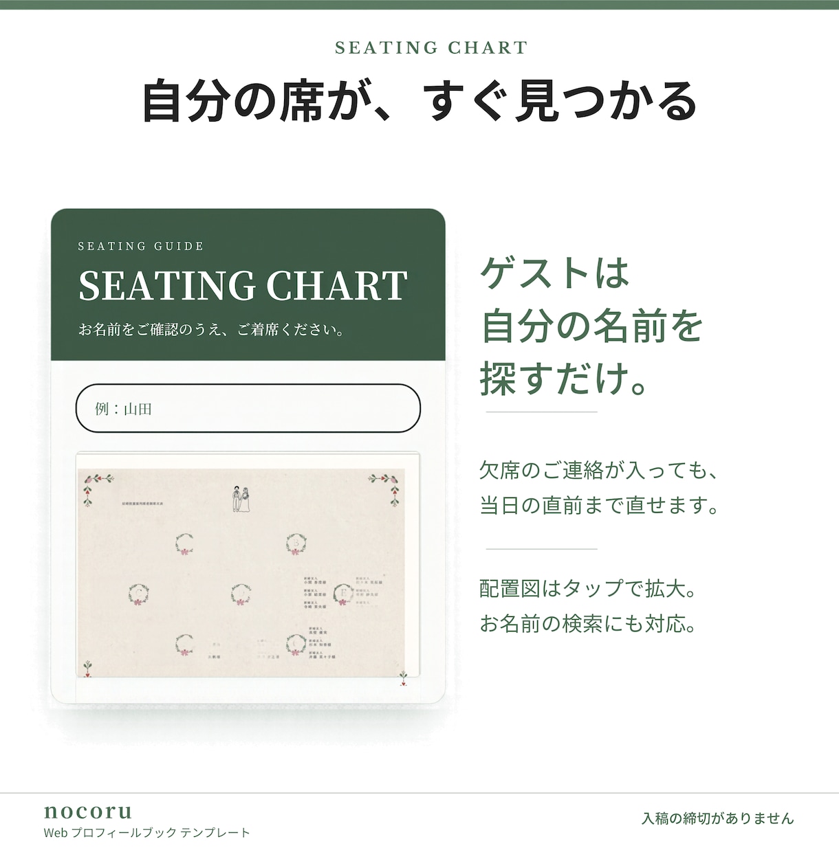 式後も開かれるWebプロフィールブックを届けます 【先着3名様モニター価格】席表・案内カード付き／直前修正OK イメージ6
