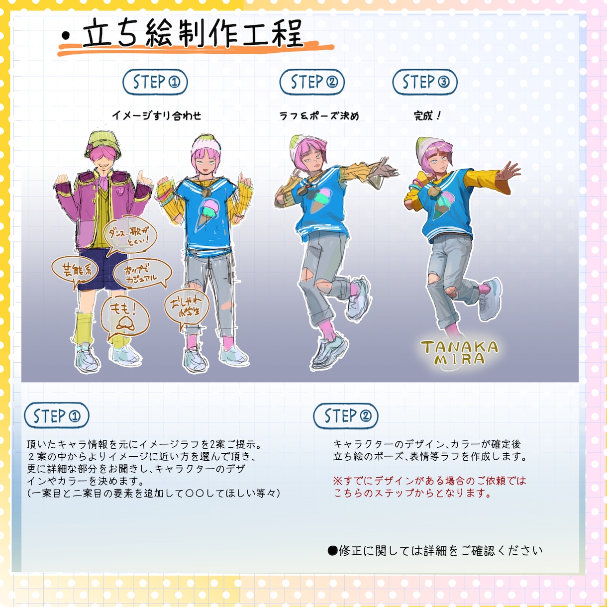 ゲーム・配信等！立ち絵・キャラクター制作いたします TRPG・グッズ・SNSなどなど色んな媒体でお役に立てます！ イメージ3
