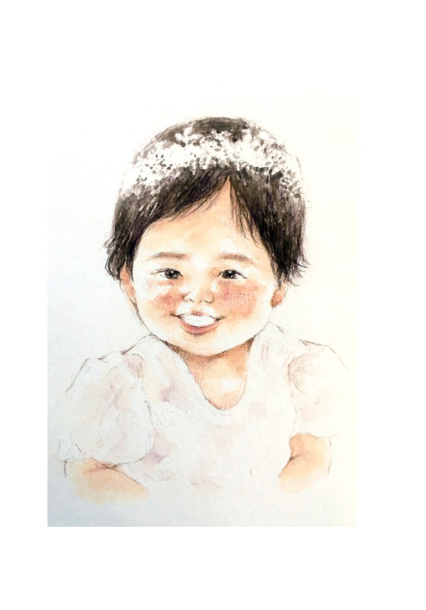 ファーストカット用の似顔絵をお描きします ファーストカットやハーフバースデー、お誕生日の記念に✩ イメージ8