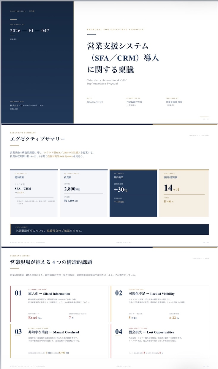 現役法人営業が伝わる提案書・企画書を作成します 箇条書きのメモからでもOK。営業目線で伝わる資料を作成します イメージ4