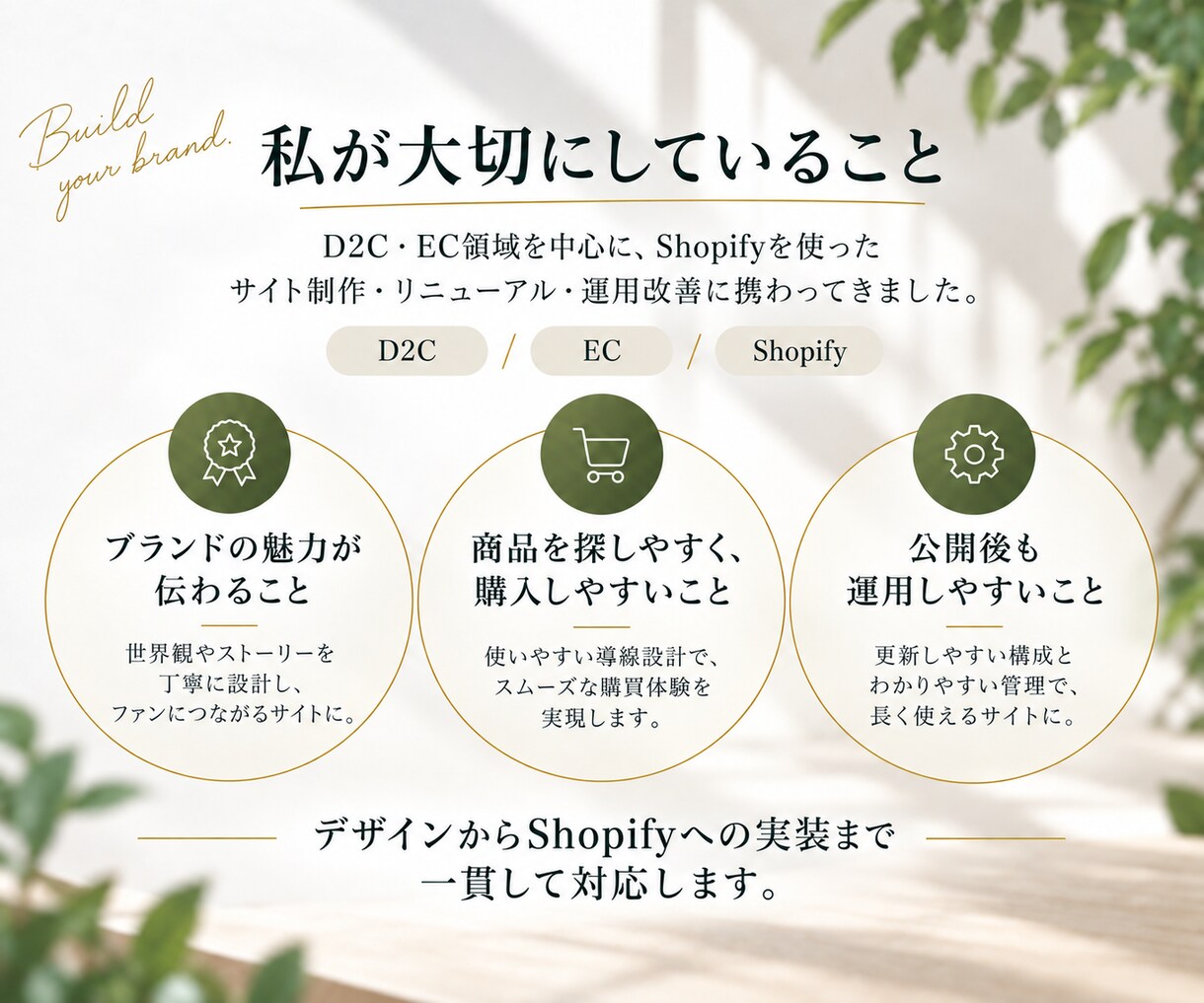 Shopify 新規構築から既存改修まで対応します デザイン・UI設計からLiquid実装まで一貫対応 イメージ3