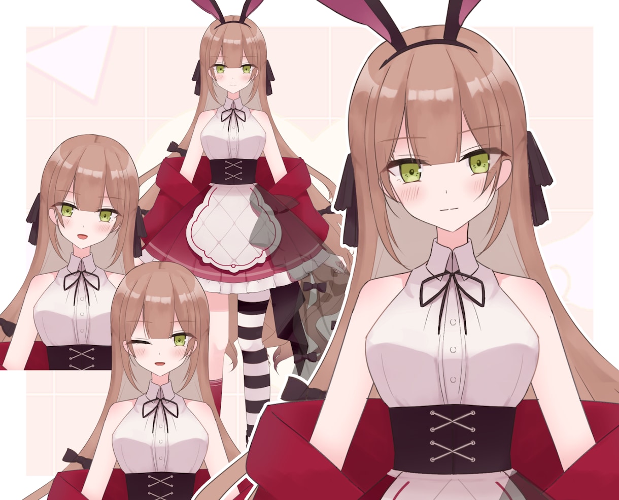 Vtuberモデルを一括で制作致します キャラクターデザインからモデリング一括で制作させて頂きます！ イメージ4
