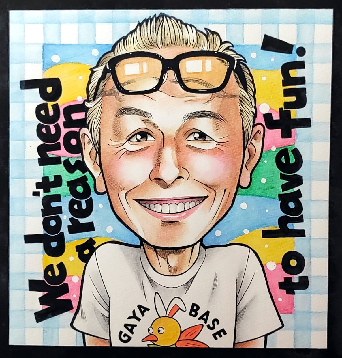 送料込み♪漫画タッチでもらって嬉しい似顔絵描きます ペン画と水彩色鉛筆をベースに確かな画力で丁寧に作成いたします イメージ5