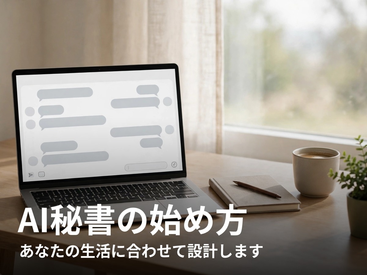 AI秘書の始め方、あなたの生活に合わせて設計します 質問シート回答で設計書PDF納品 イメージ1