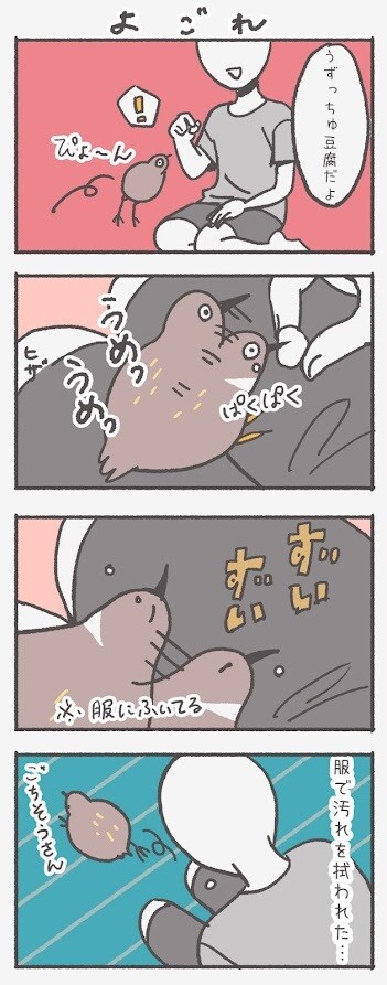 ほのぼの4コマ制作致します 動物・小鳥のほのぼのイラスト・四コマ制作致します イメージ6