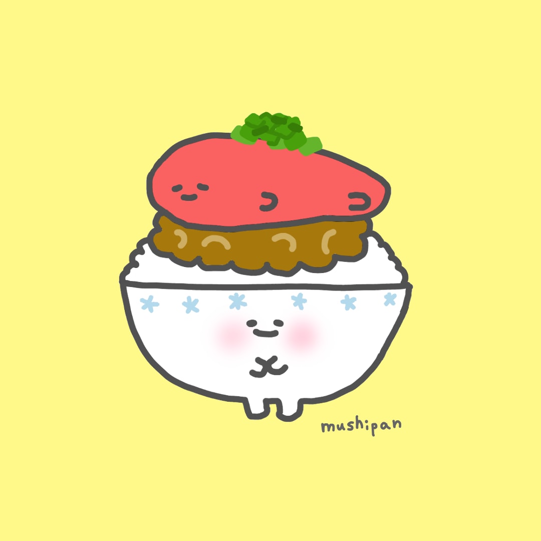 あなただけのゆるかわSNSアイコン描きます “好きな食べ物”であなただけのオリジナルアイコンを作ります♪ イメージ7