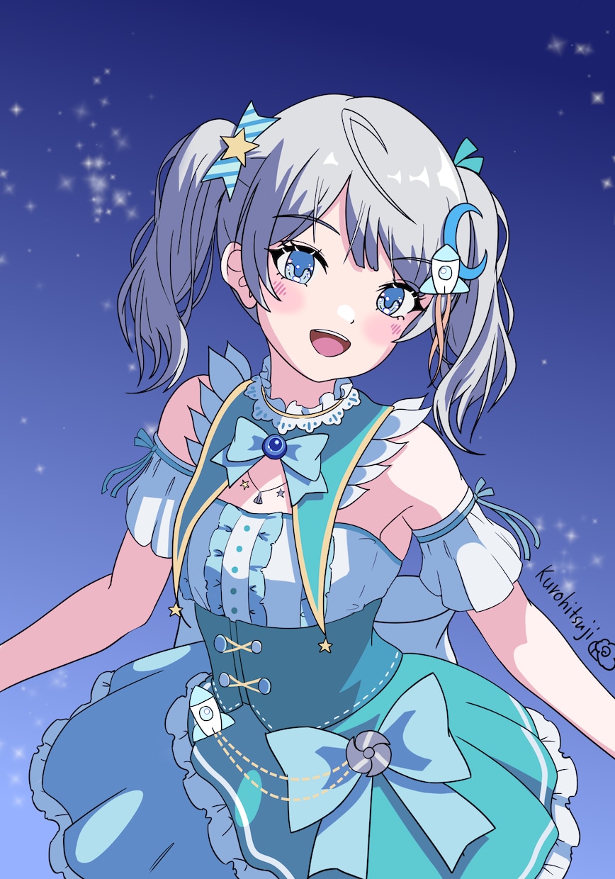 女の子一人、描きます かわいすぎてばくはつするかもね イメージ3