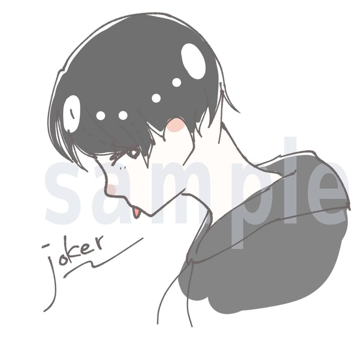 貴方だけのsns用のアイコン描きます sns用の簡単なアイコン作成致します イメージ4