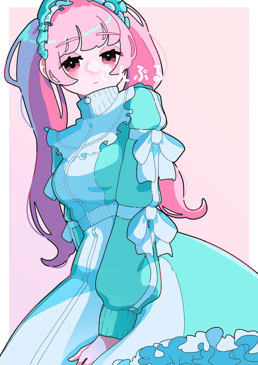 ポップで可愛い人物イラスト描きます アイコン等に使えるかわいくポップな人物イラスト描きます！ イメージ2