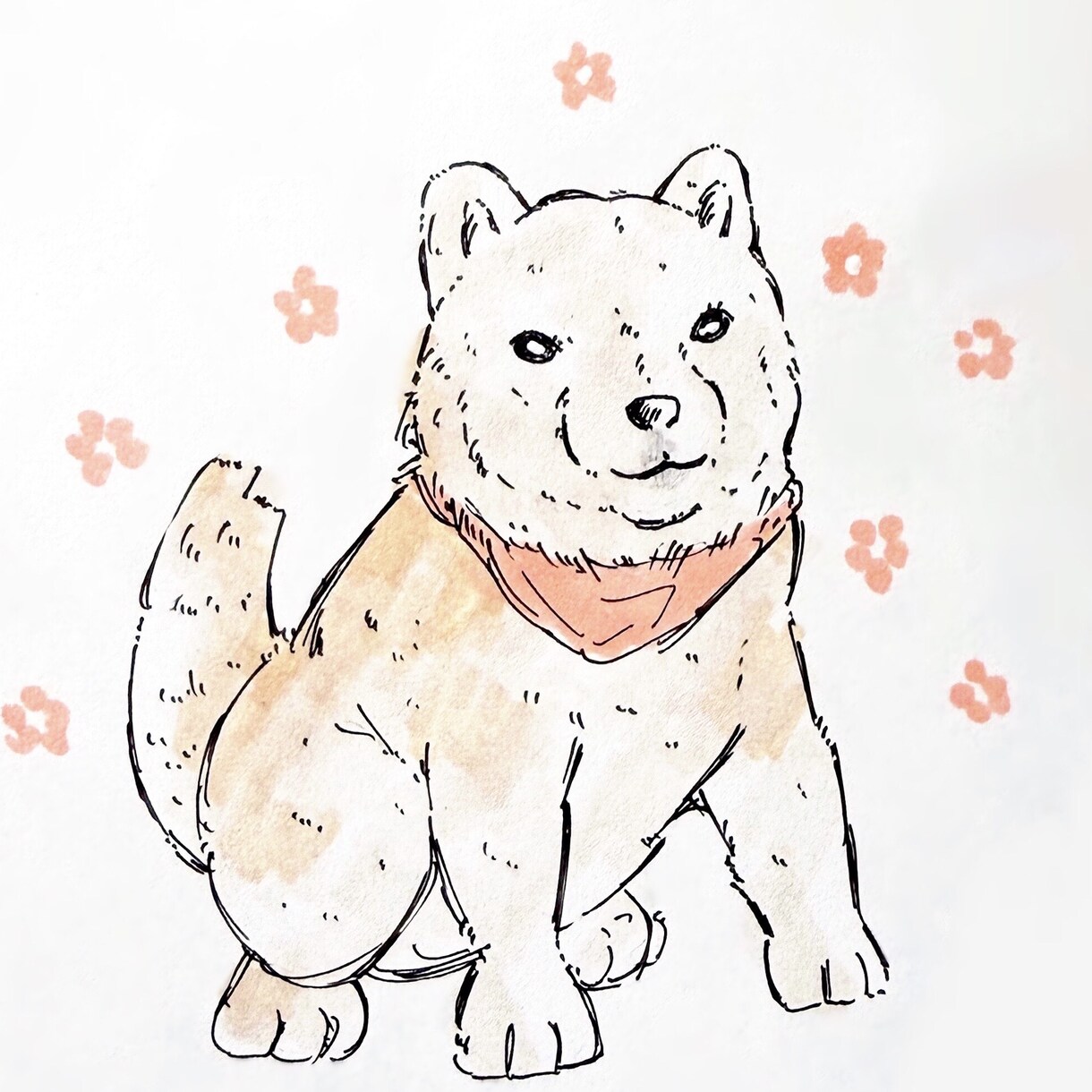 温かみのある手描きイラストを制作します 日常の一場面を、懐かしく、やさしいアナログタッチで描きます イメージ4