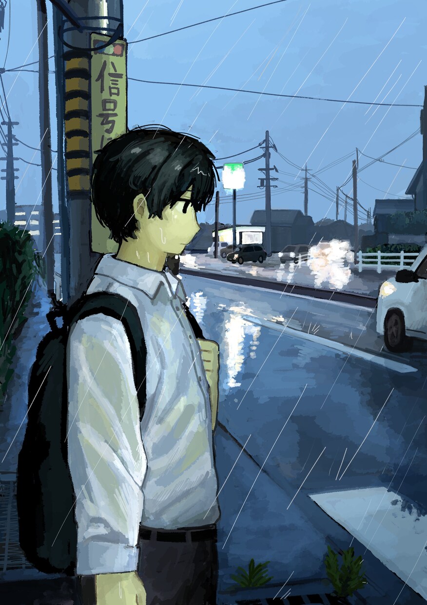 背景＋キャラクターイラスト描きます キャラがそこにいるような風景＋キャラの絵を描きます イメージ8