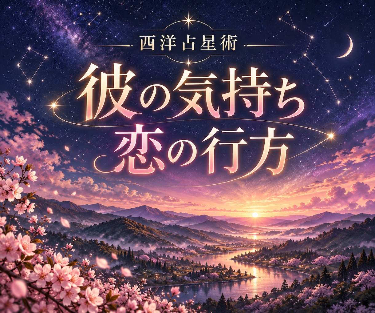 西洋占星術で彼の気持ちと今後の恋を読み解きます 今の二人の流れを知り、次の一歩を見つけるお手伝いをします イメージ1