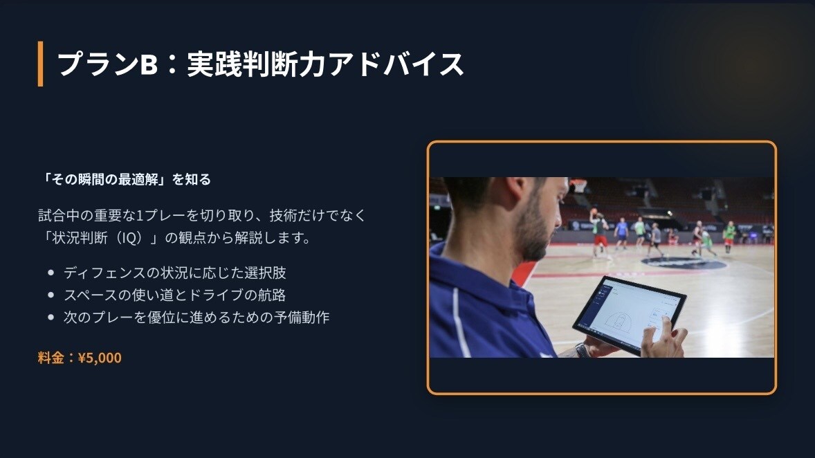 全国優勝経験！あなたのバスケを徹底個別指導します 【3プラン対応】シュート・1プレー・1Q分析でスキル向上へ！ イメージ5