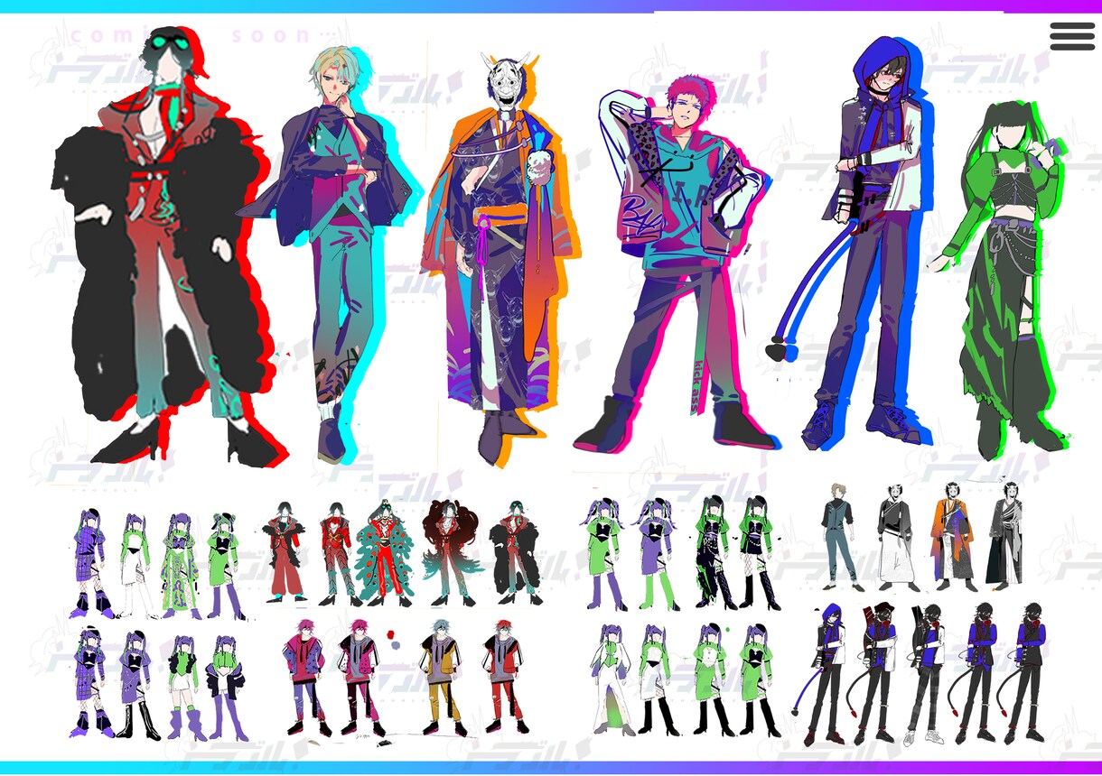 キャラクターデザイン➕立ち絵制作します TRPGやVtuber活動などに！ イメージ5