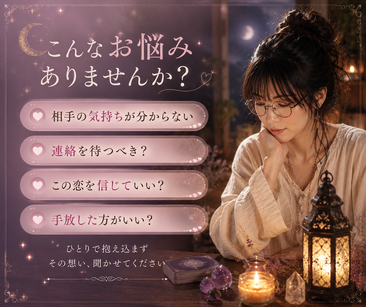 恋愛鑑定♡あの人の本音と恋の流れを今すぐ占います スピリチュアルタロット&オラクル⭐︎高次元からのメッセージ イメージ5