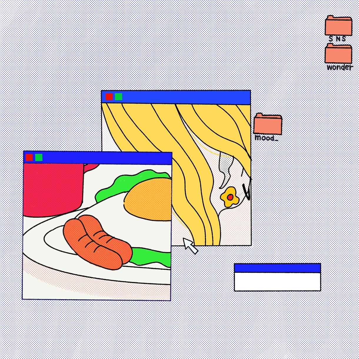 ポップなイラストをかきます ちょっとヘンテコでカラフルなイラストを描くのが好きです。 イメージ6