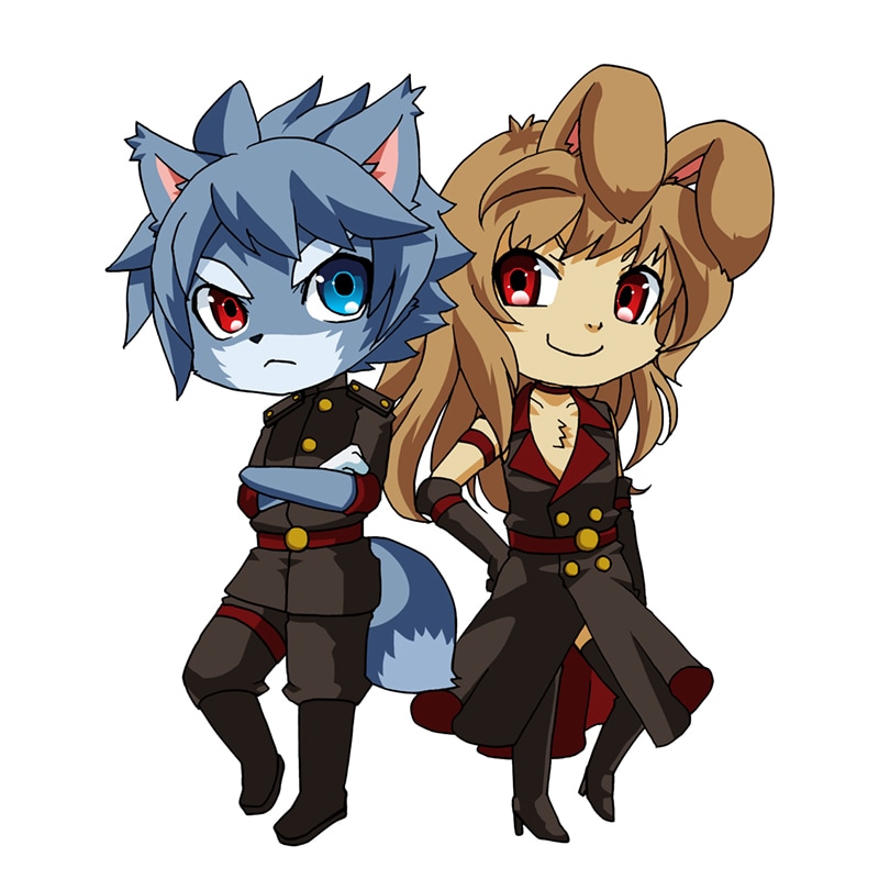ポップで可愛いミニキャラ絵描きます キラキラな男女・獣人・ケモノが得意です！ イメージ3