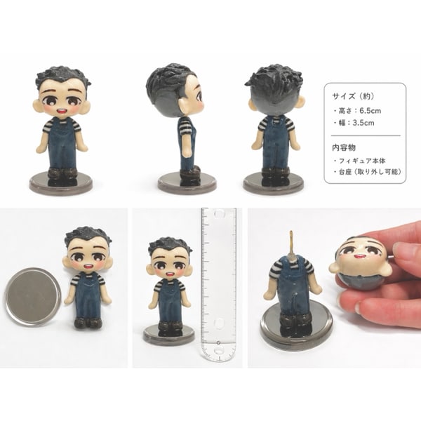 オリジナルキャラや人物のフィギュアを作ります 大切なあなたのキャラクター/人物を、可愛く手のひらサイズに イメージ9