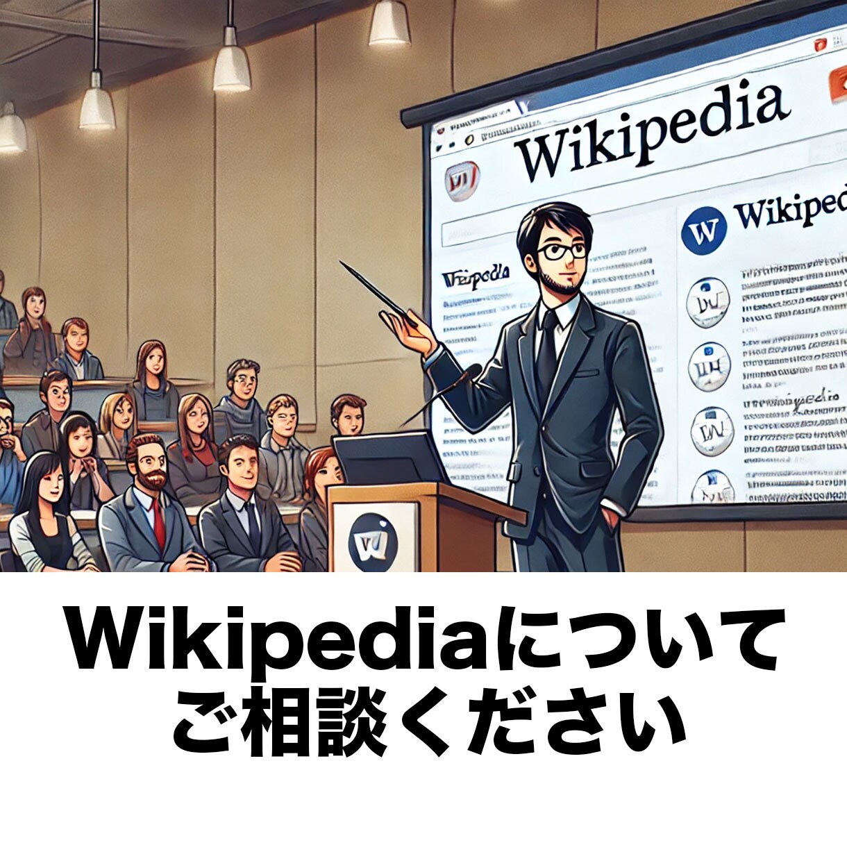 Wikipediaについて相談を承ります ウィキペディアで分からないこと、お答えします。 イメージ1