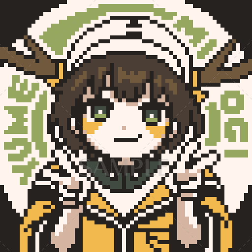 SNS等で使えるドット絵アイコンを作成します 丸でも四角でも両方使える！レトロでかわいいドット絵アイコン イメージ8