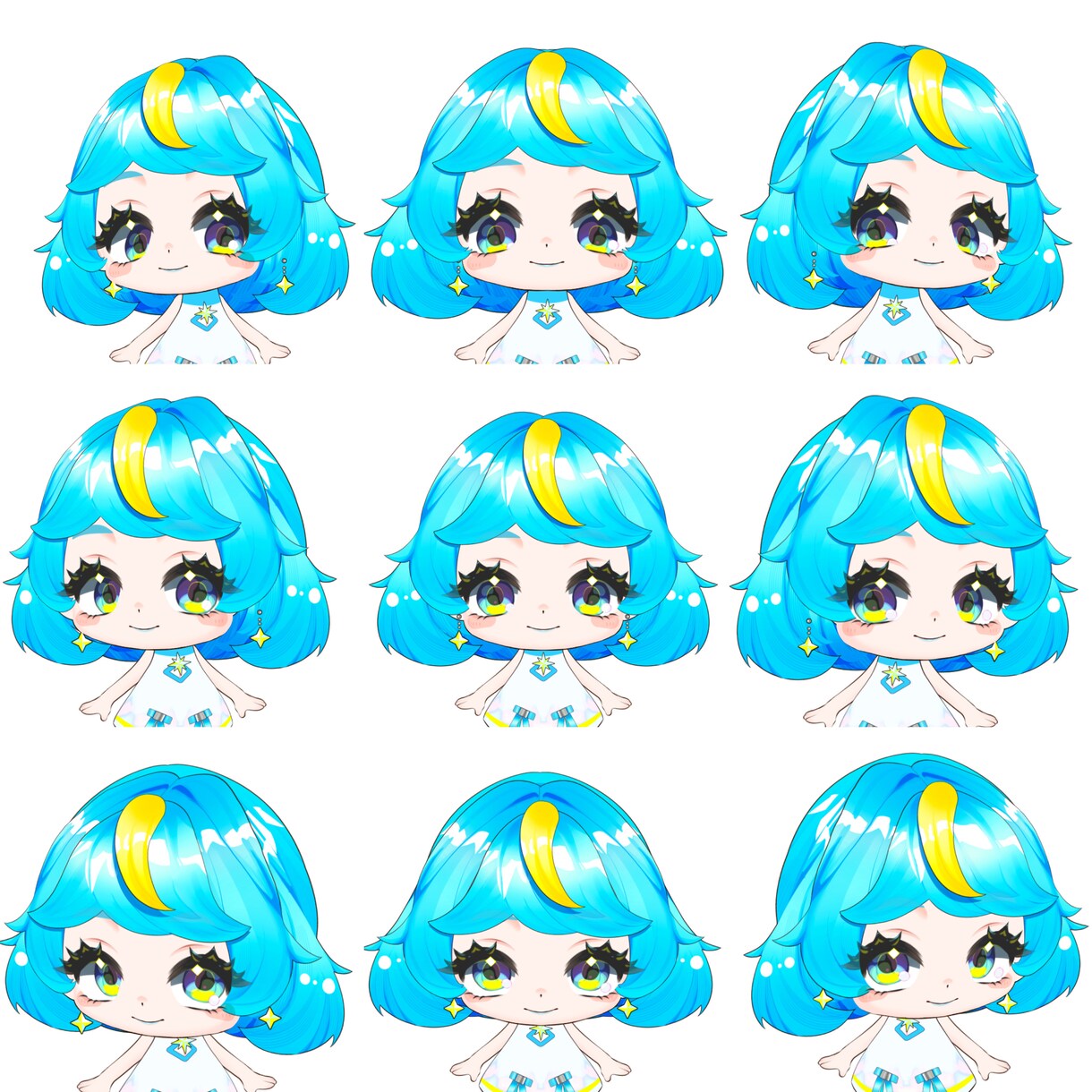初心者歓迎!ミニキャラモデル一括制作します イラスト制作からLive2Dモデリングまで対応。 イメージ5