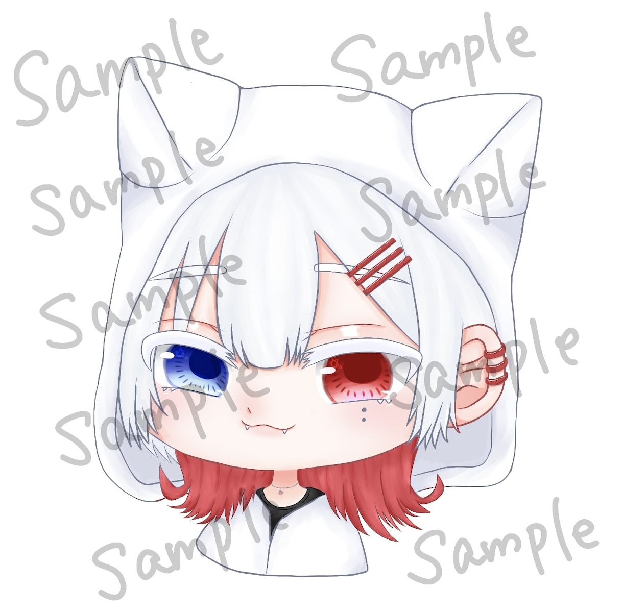 デフォルメイラスト制作します SNSアイコンやTwitch、YouTubeのスタンプに！ イメージ1