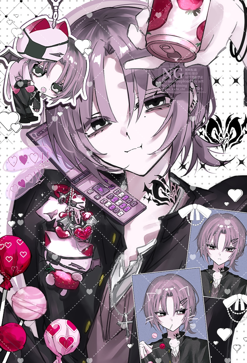 可愛い×ちょっぴりダークなイラストを描きます 中性的な男の子や可愛い女の子が得意です！ イメージ1